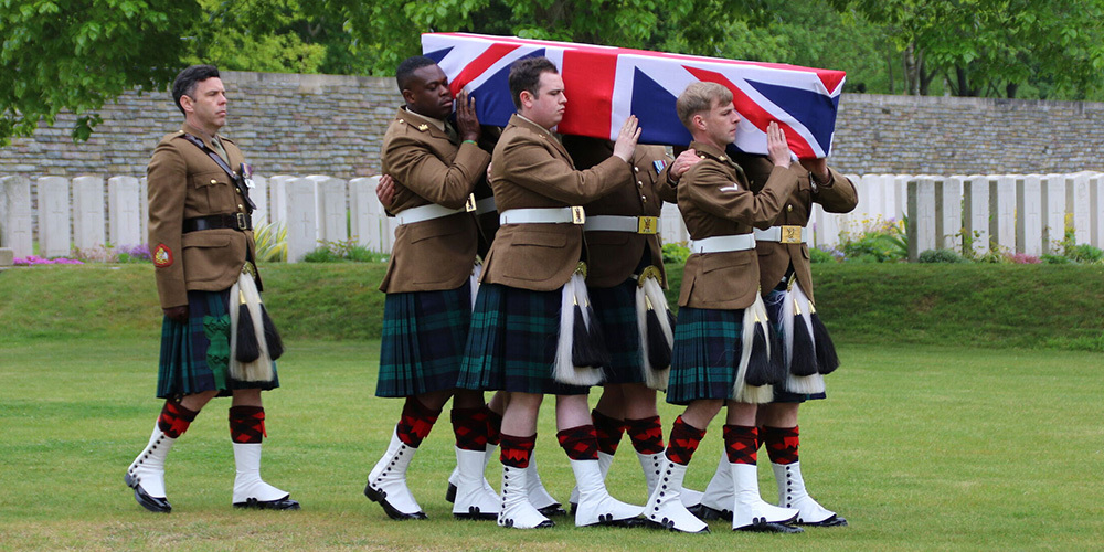 Reburial at Loos BC