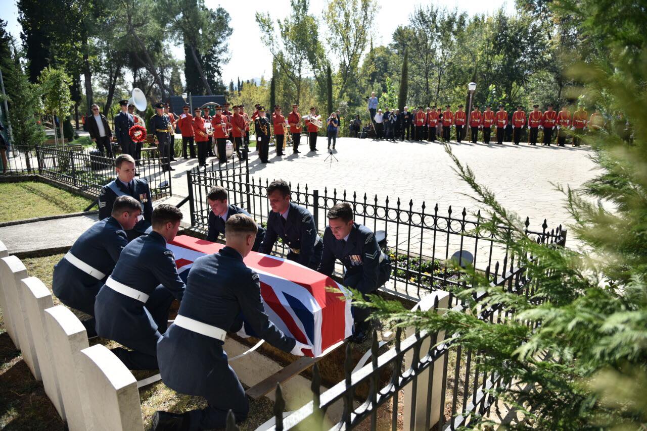 Members of the Crew of Halifax JP244 laid to rest at Tirana Park Memorial Cemetery