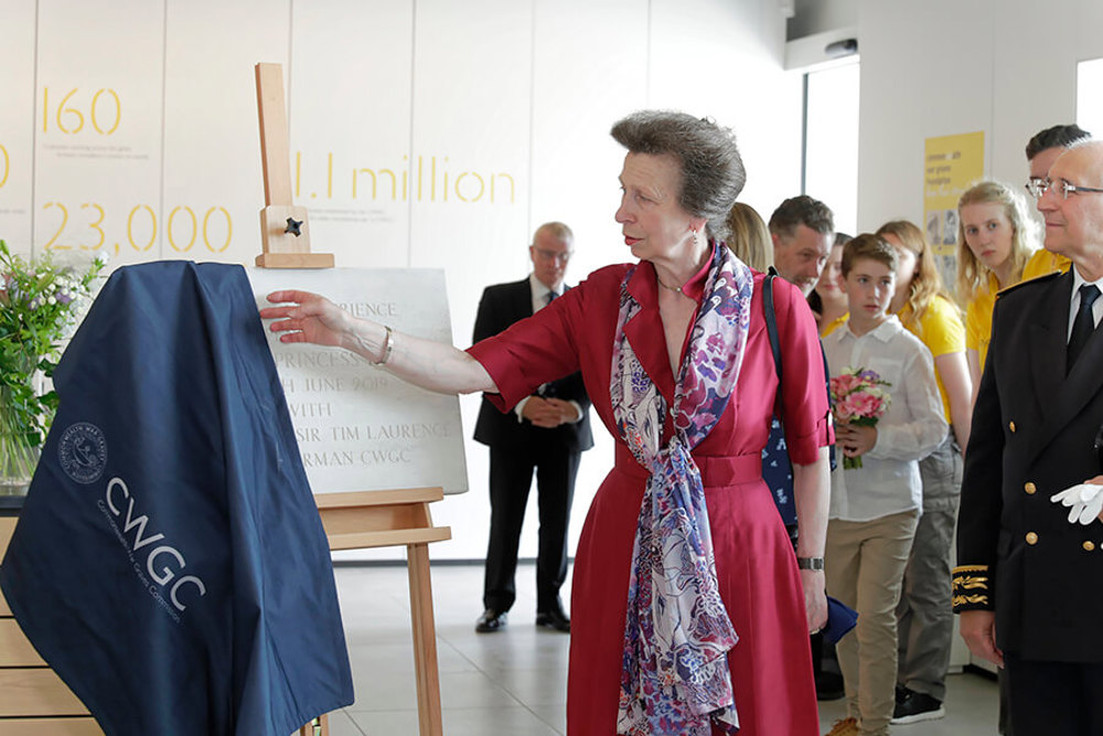 Princess Anne opening the Visitor Centre