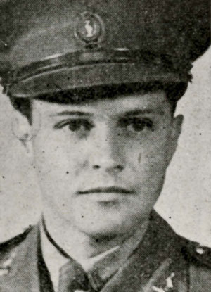 Portrait of Captain Peter Norris MC in his uniform.