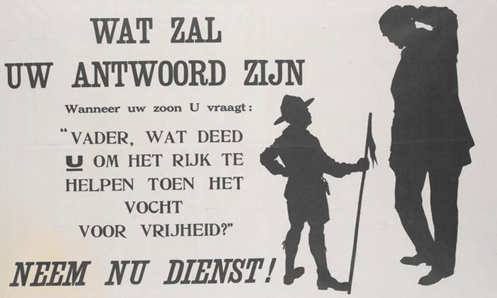 South African WW1 enlistment ad © IWM (Art.IWM PST 12322)