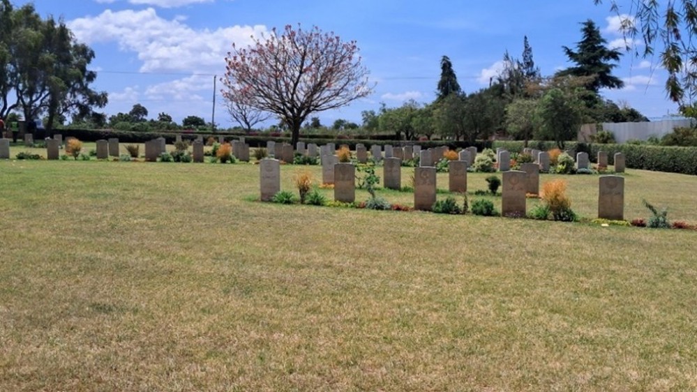 View of Nanyuki War Cemetery, Kenya