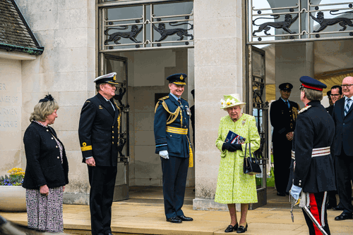HRH The Queen and the Director General at Runnymede