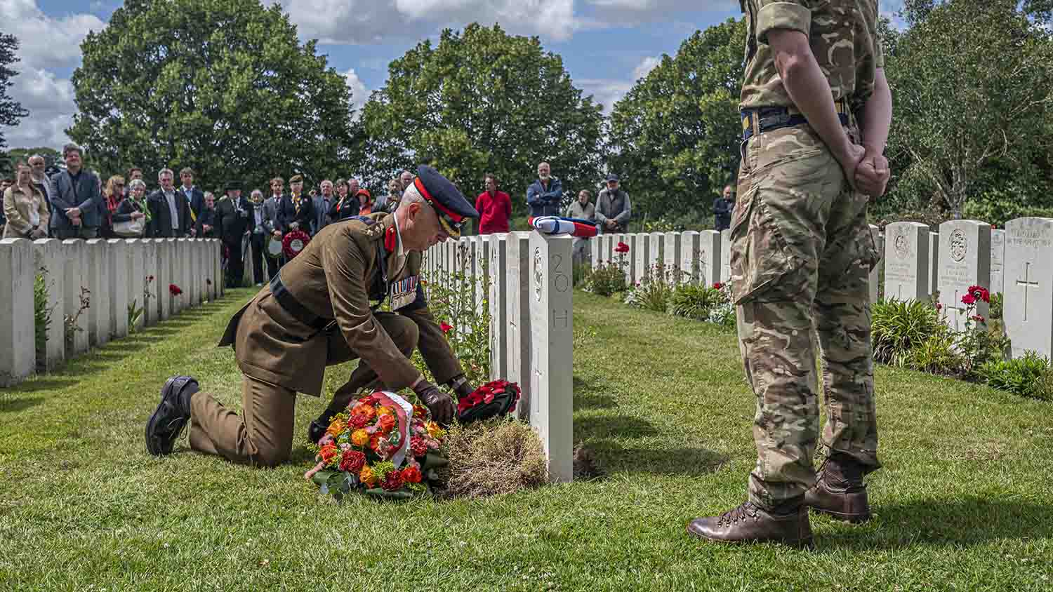 Missing World War One soldiers' graves rededicated in Belgium