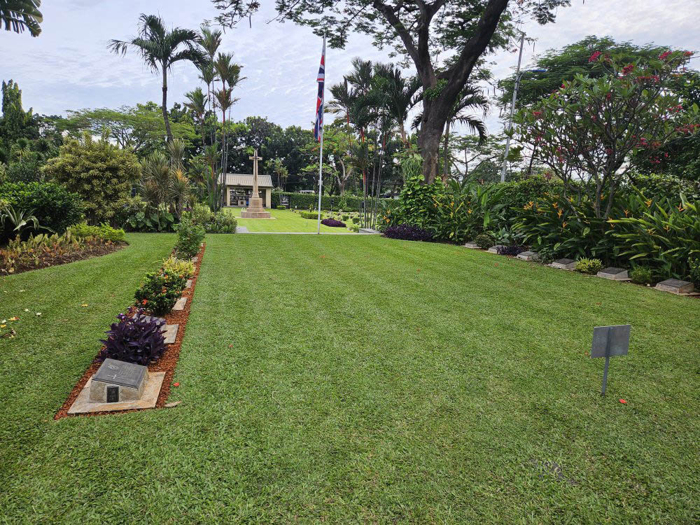 Mulch at CWGC Jakarta War Cemetery