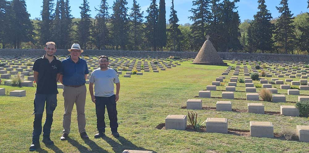 CWGC Vice Chairman tours Greece sites ahead of exciting new phase of projects and development
