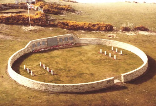 Aerial view of San Carlos Military Cemetery