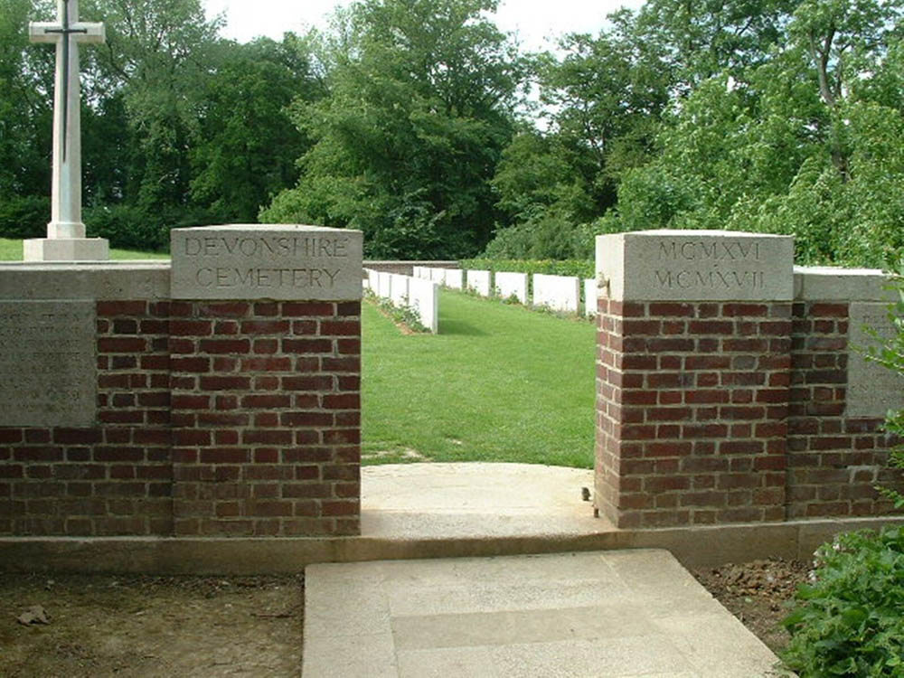 Entrance to Devonshire Trench cemetery