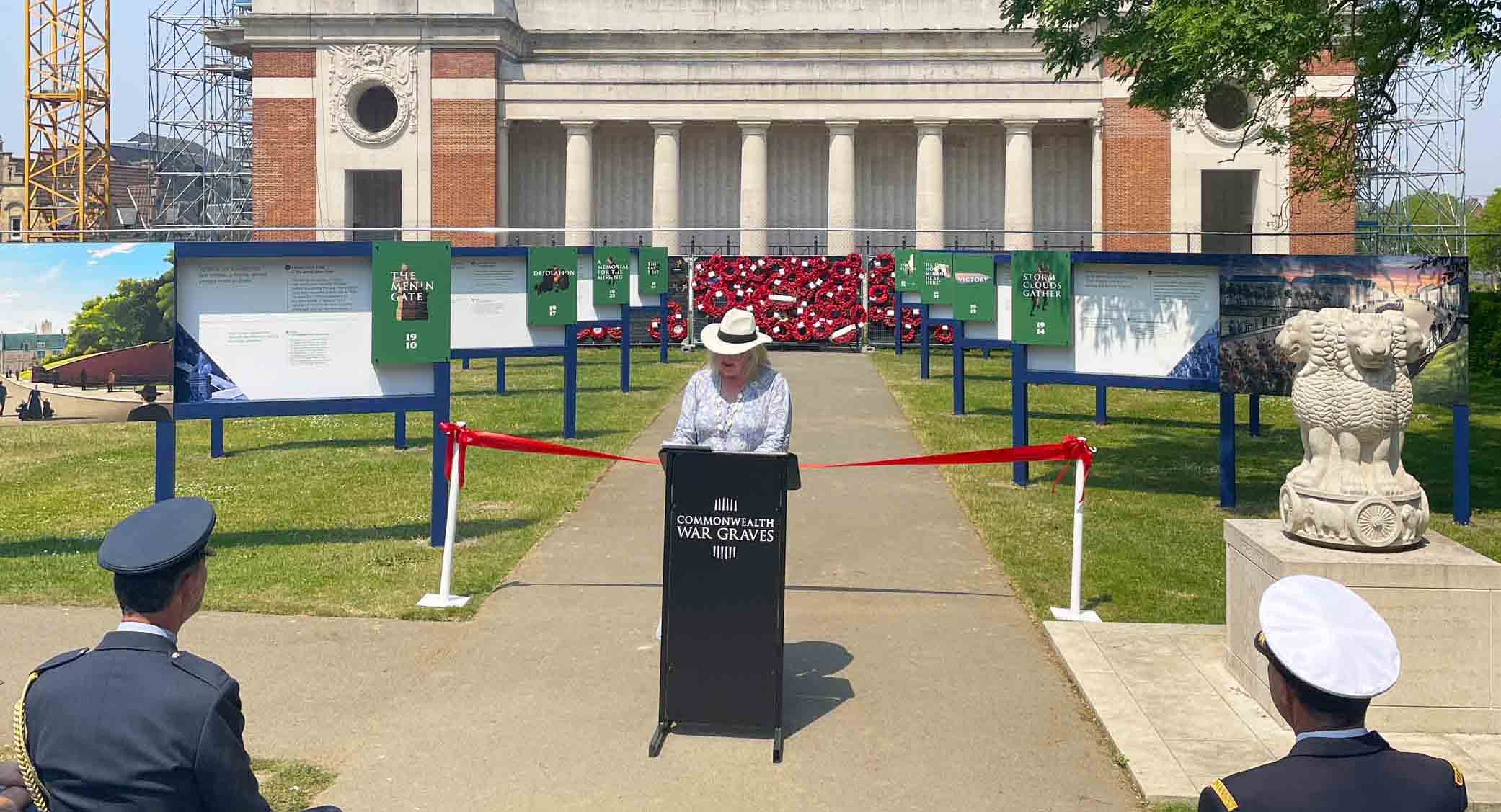 Ribbon cutting ceremony opens new Menin Gate Moments exhibition