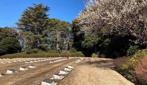 MOD Plots in Yokohama cemetery, Japan.