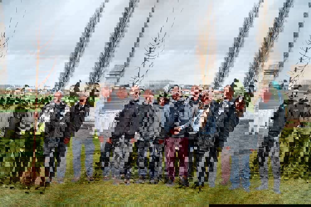 Some of our France Team at Guillemont Road cemtery