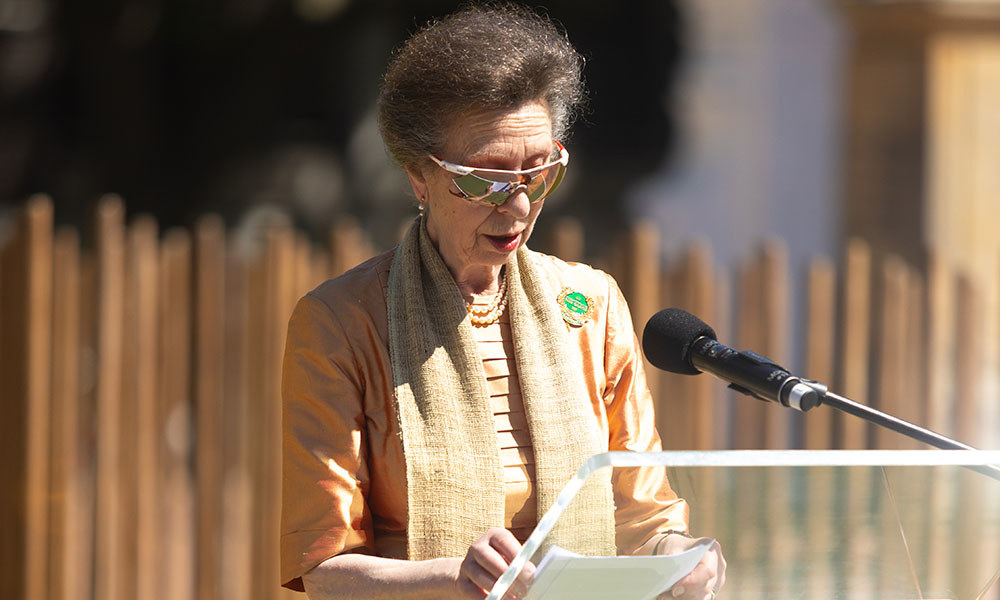 HRH The Princess Royal at the inauguration of the Cape Town Labour Corps Memorial