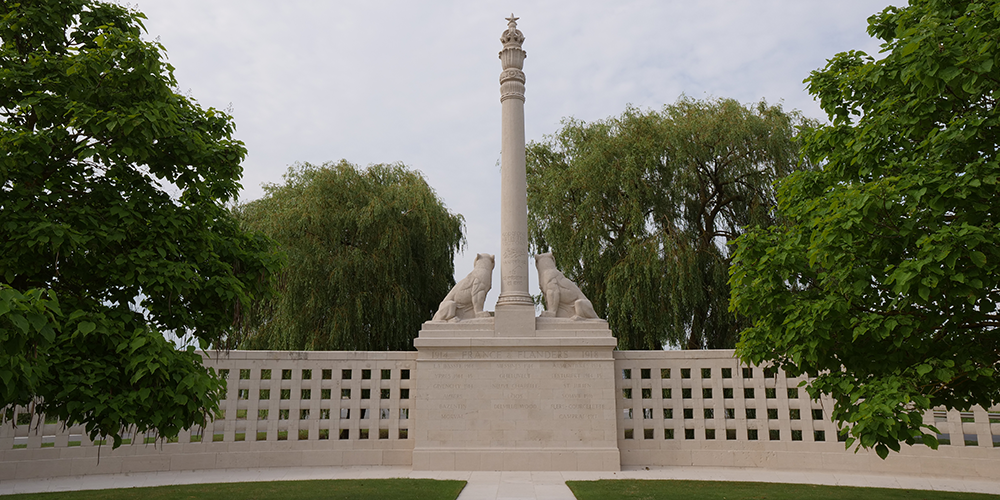 Neuve Chapelle Memorial pillar