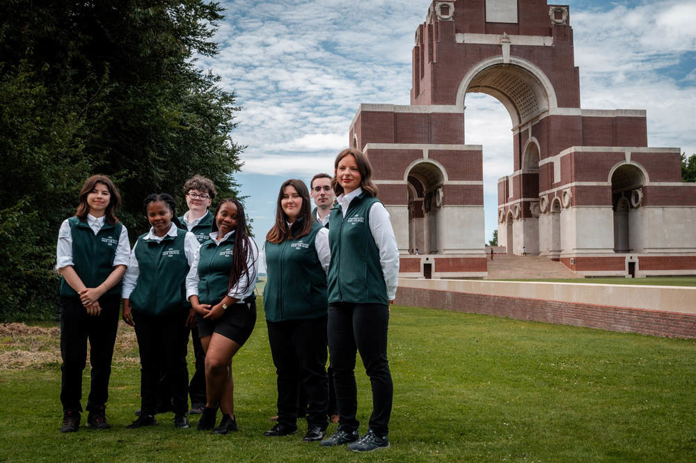CWGF Guides at the Thiepval Memorial