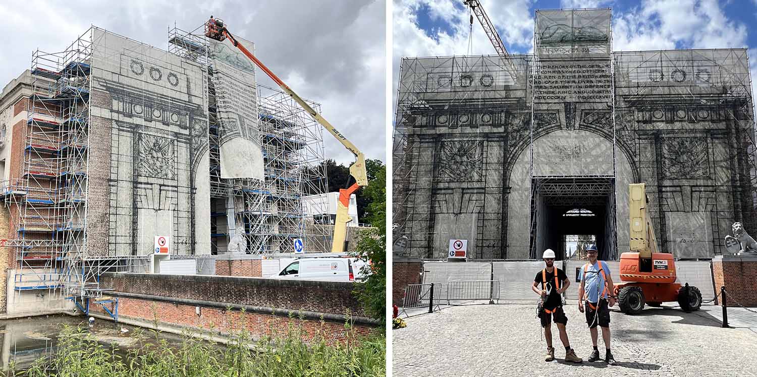 New artwork installed as Menin Gate restoration work continues