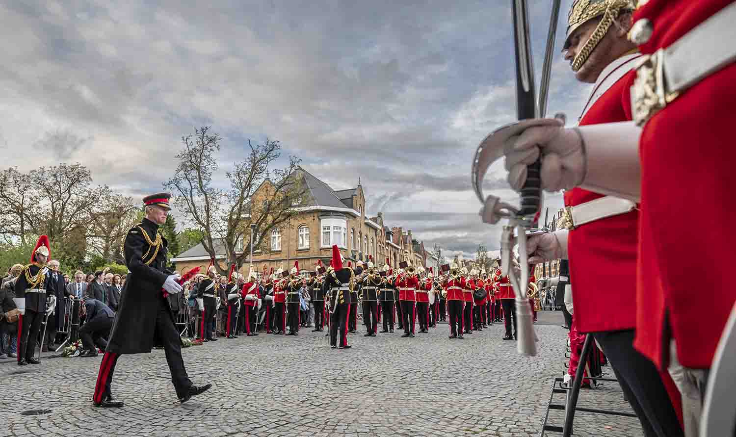 Royal Household Cavalry take part in a special Last Post Ceremony