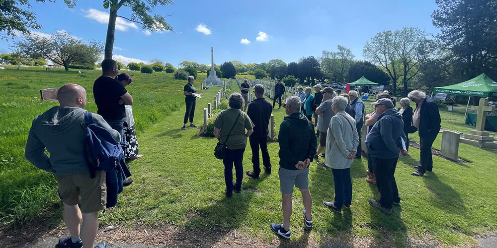 Visitors at a CWGC Open Day