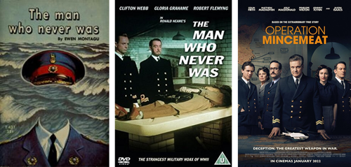 Book and film covers for Operation Mincemeat